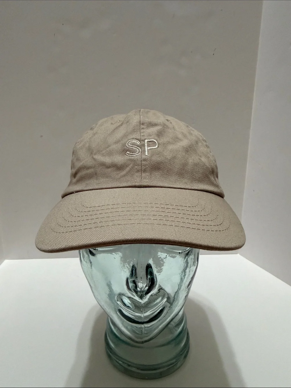 SP Skin Pharm Embroidered Cotton Baseball Cap - Taupe